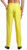 CONCITOR Men's TUXEDO Pants Tux Flat Front BLACK Satin Band Solid YELLOW Color