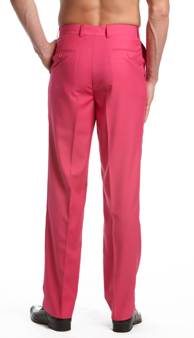 Hot Pink Pants for Men | Concitor Fuschia Mens Dress Pants