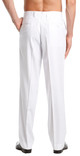 Men's Tuxedo Pants - Flat Front With Satin Stripe, Classic Fit, Black With White Stripe (Size 32) - View #10