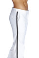 Men's Tuxedo Pants - Flat Front With Satin Stripe, Classic Fit, Black With White Stripe (Size 32) - View #8