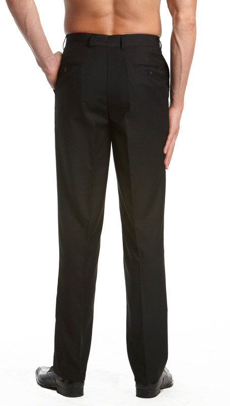 Men's Black Pants Concitor Mens Black Dress Pant