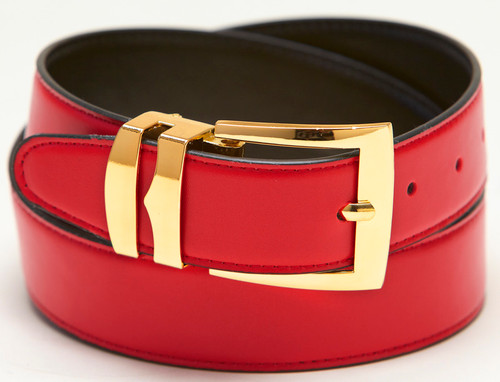 red leather belt