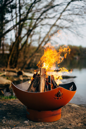 Soothing evenings by a fire pit, Namaste