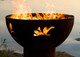 Kokopelli Lizard Steel Fire Pit
