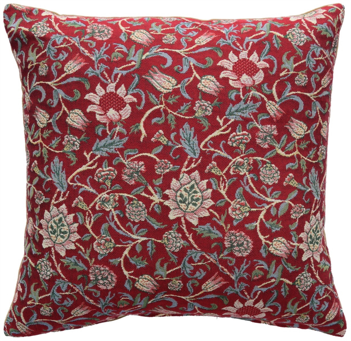 Red Evenlode Large Tapestry Cushion Cover Westminster Abbey Shop