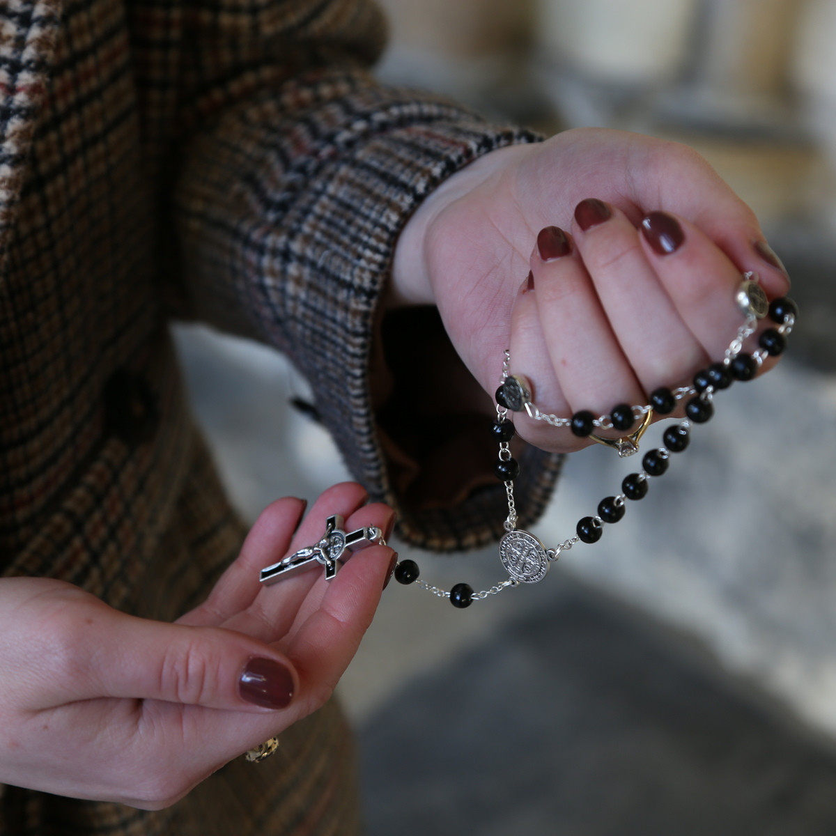 Black St Benedict Anglican Rosary Westminster Abbey Shop