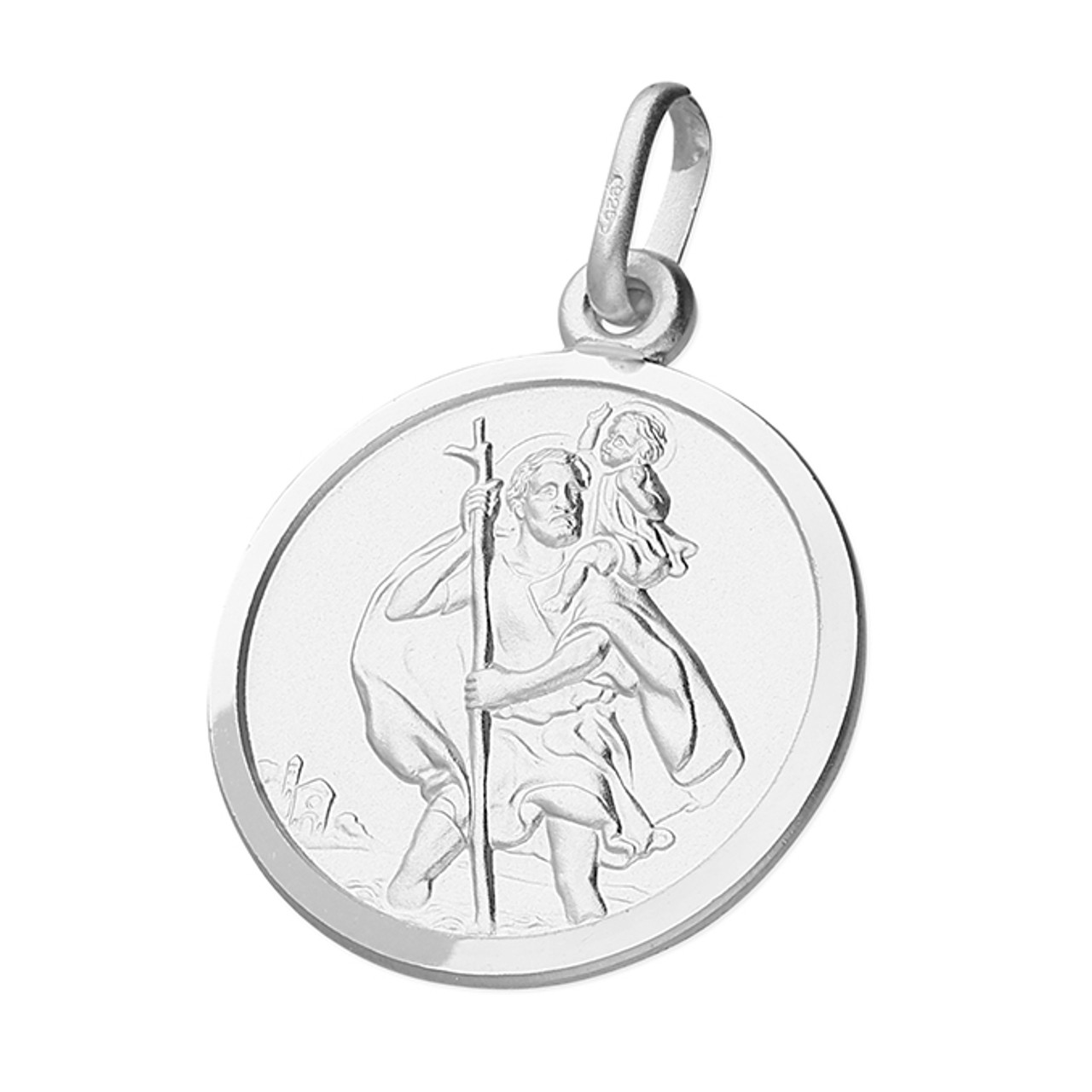 Men's St. Christopher Pendant in Solid Silver - Atolyestone