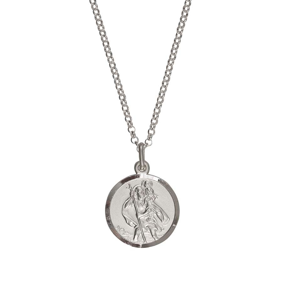St Christopher Necklace Argos Mens Silver Necklace Pendant