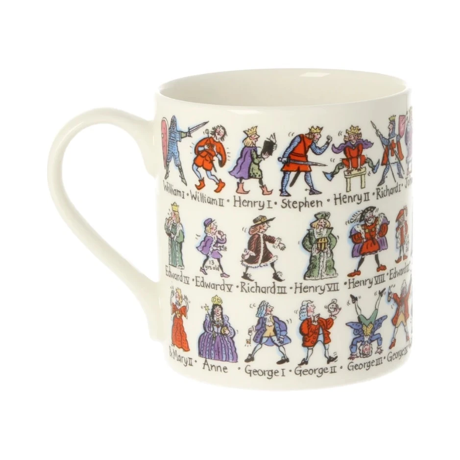 Picturemaps Kings & Queens, Fine Bone China Mug, White