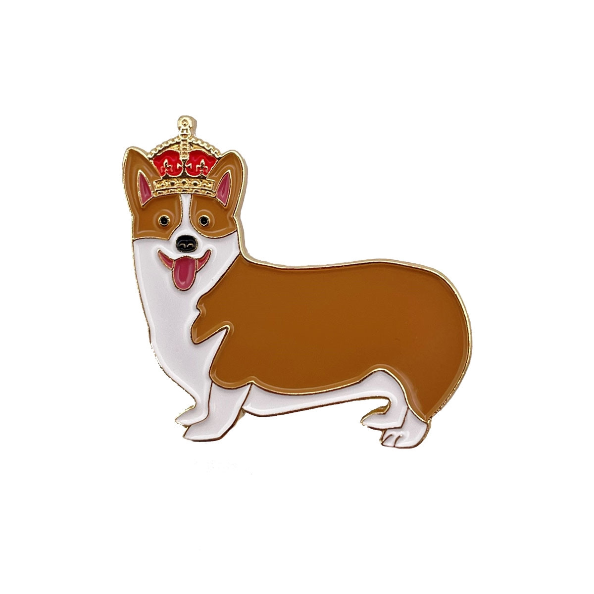 Westminster Abbey Corgi Enamel Pin Badge Westminster Abbey Shop