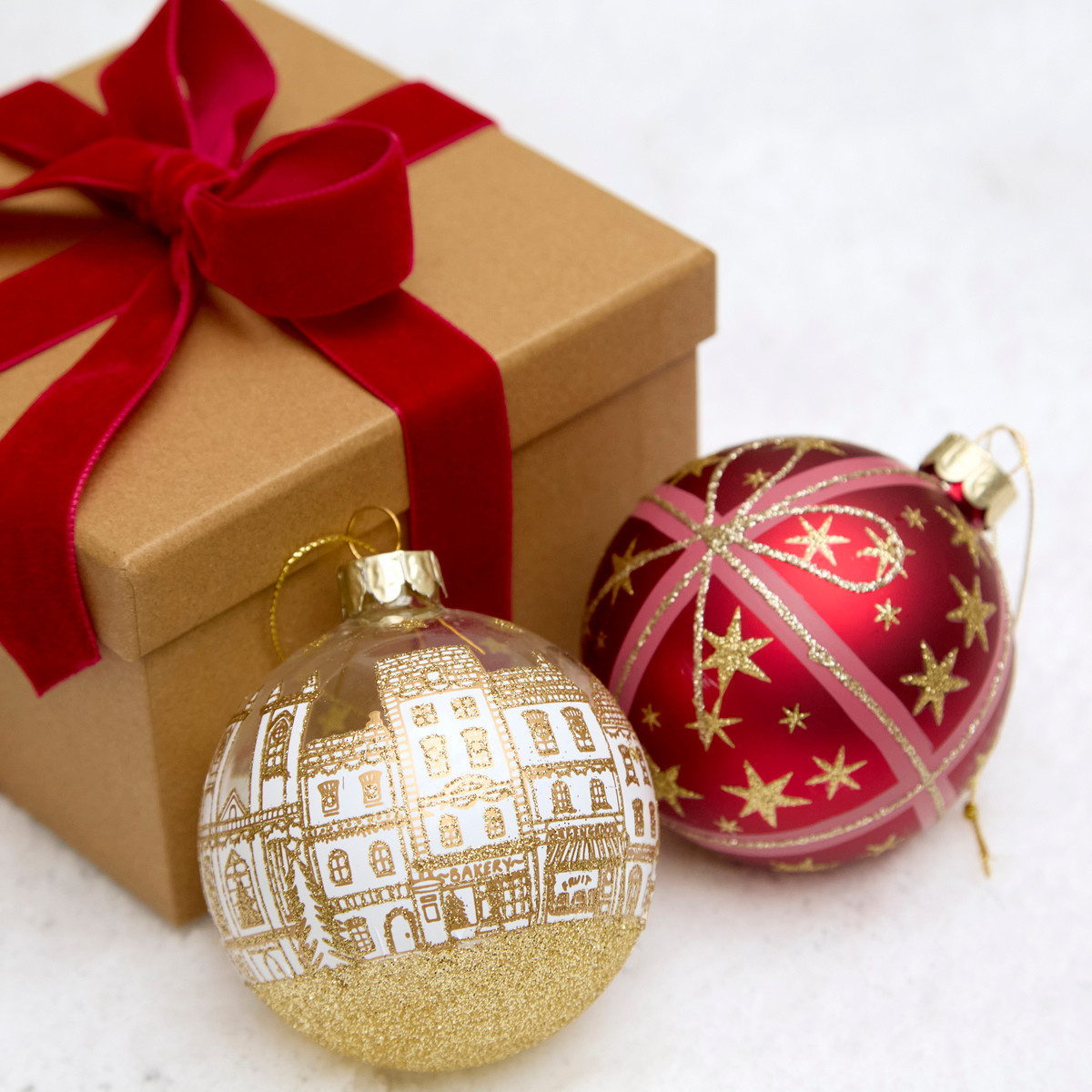 アンティーク雑貨 HD London Icons Bauble Clear Glass London Skyline Bauble | Westminster Abbey Shop