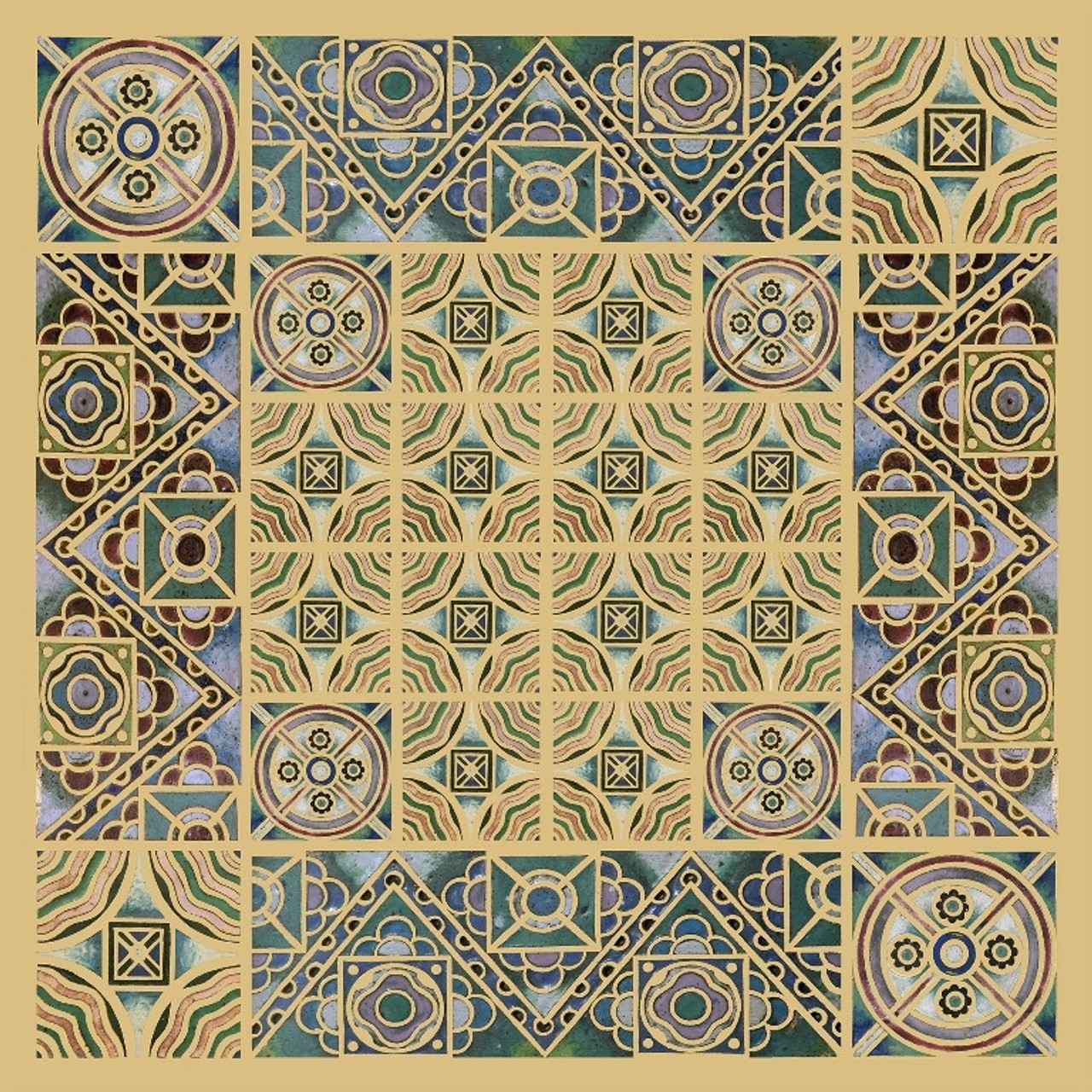スカーフ MAIOLICA PRINT STOLE High Altar Mosaic Silk Scarf | Westminster Abbey Shop