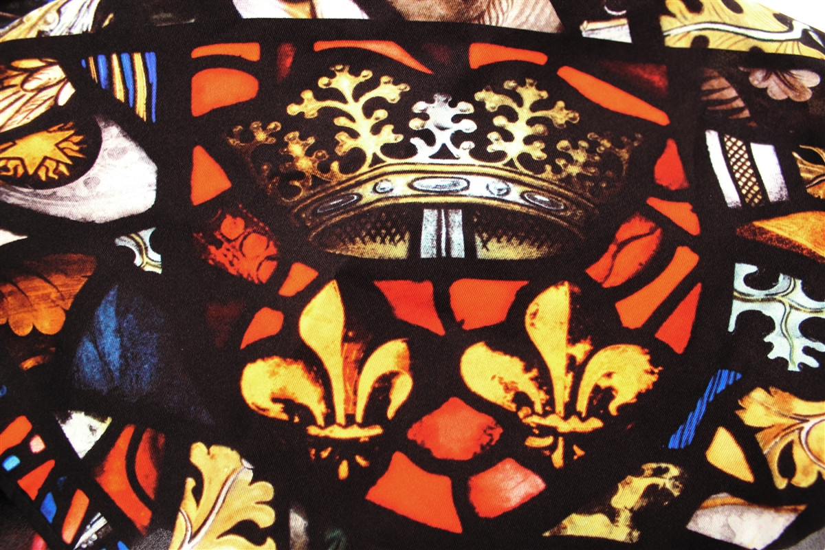 Cloisters Stained Glass Silk Scarf | Westminster Abbey Shop