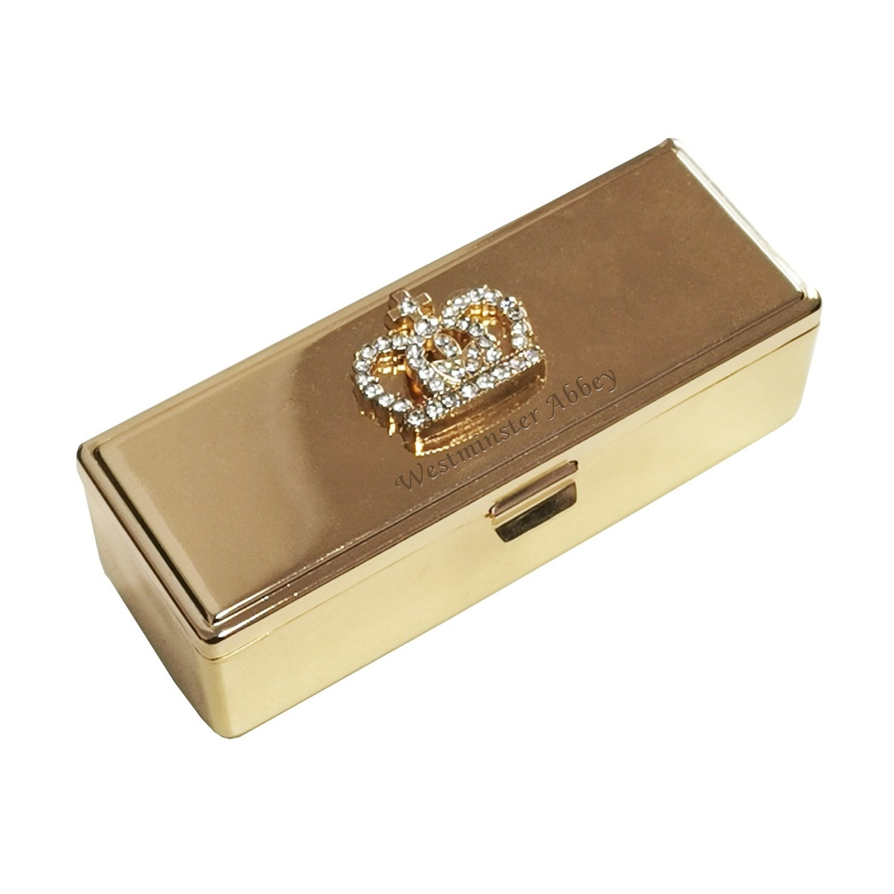 Gold Crown Lipstick Case