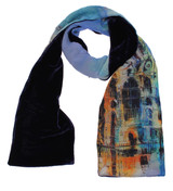Westminster Abbey Collage Silk and Velvet Scarf