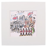 Westminster Abbey Scenes of London Guards Mini Print