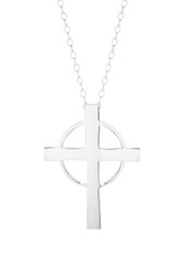 Beaufort Large Cross Silver Necklace