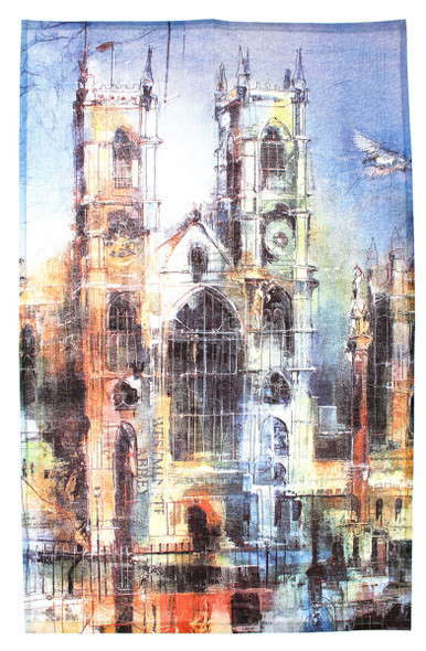 Westminster Abbey Collage Tea Towel 