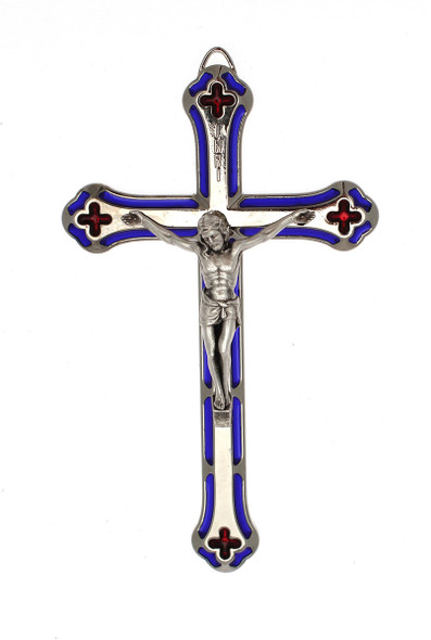 Coloured Metal Hanging Cross