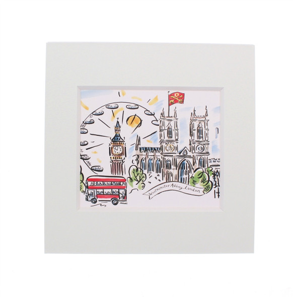 Westminster Abbey Scenes of London Mini Print 