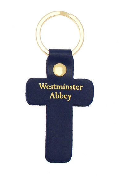 Westminster Abbey Leather Cross Keyring