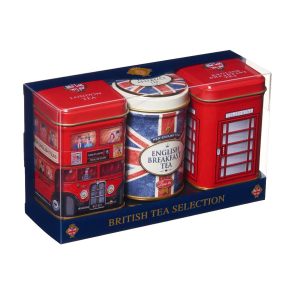 Phone Box, Post Box and Bus Tea Tin Set