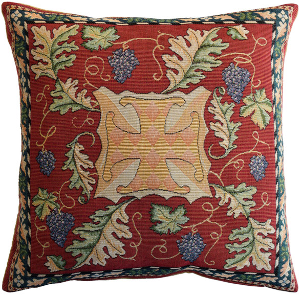 Cross and Vine Large Tapestry Cushion Cover