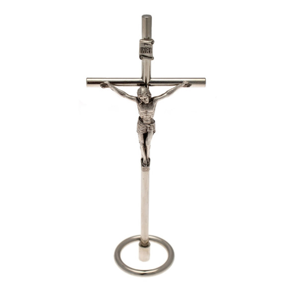 Metal Standing Crucifix