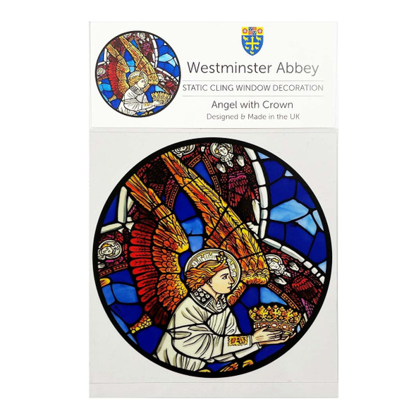 Westminster Abbey Angel with Crown Window Sticker