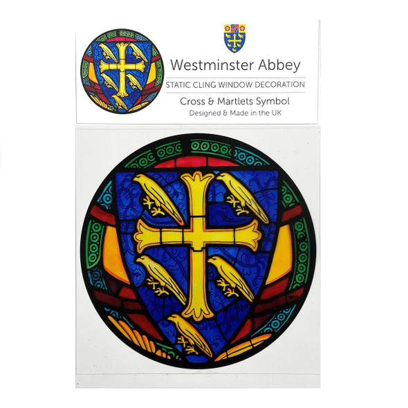 Westminster Abbey Cross and Martlets Window Sticke