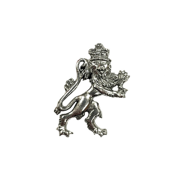 Royal Arms Lion Pewter Pin Badge