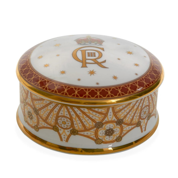 King Charles III Coronation Fine Bone China Trinket Box