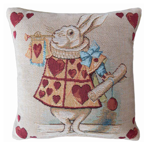 Alice in Wonderland White Rabbit Small Cushion Cov