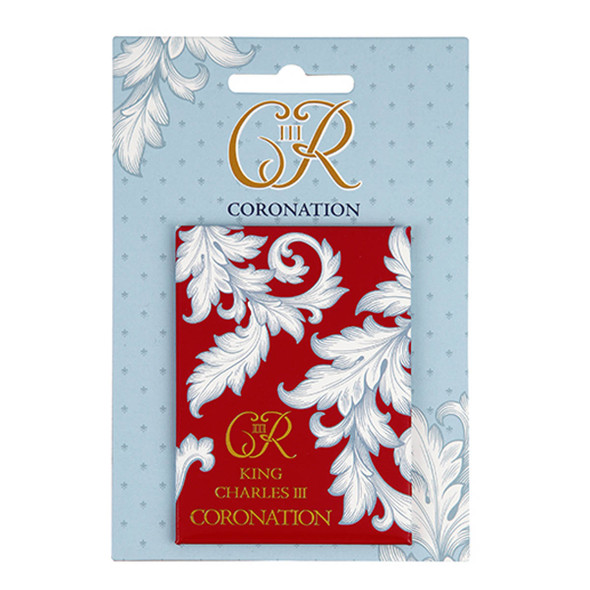 King Charles III Coronation Regalia Red Magnet