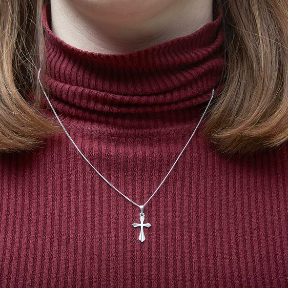 Sterling Silver Cross Pendant Necklace