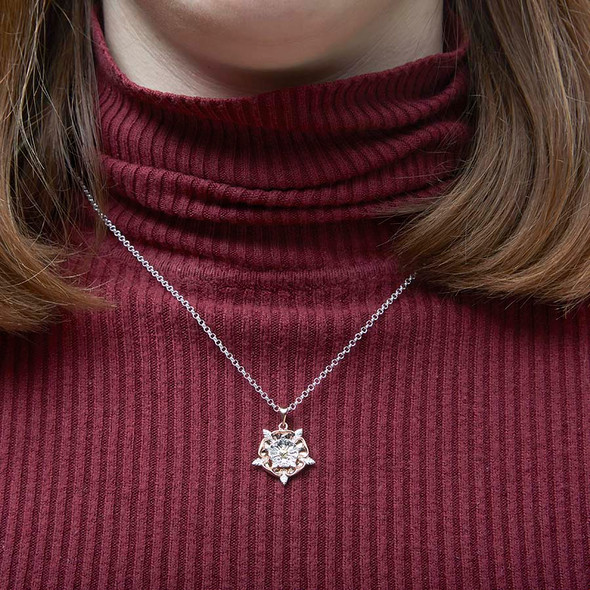 Rose Gold Plated Tudor Rose Necklace