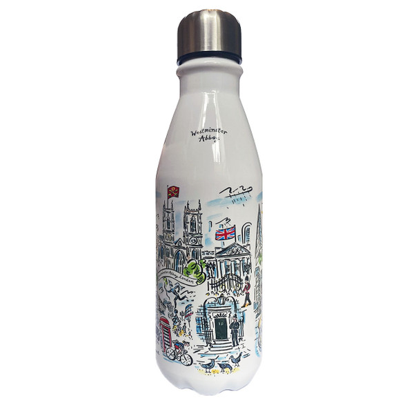 Westminster Abbey Scenes of London Water Bottle