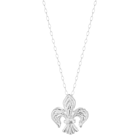 Silver Fleur de Lys Pendant