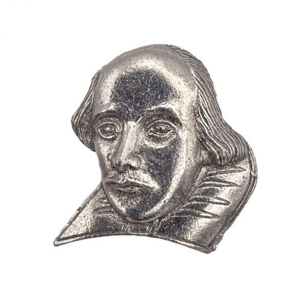 William Shakespeare Pewter Pin Badge