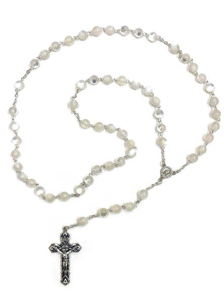 Rosary Pearl Beads Large-White