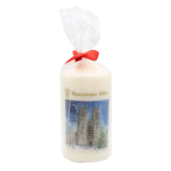 Westminster Abbey Christmas Watercolour Candle