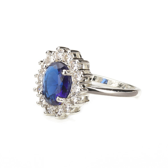 Princess of Wales Sterling Silver Plated Replica R