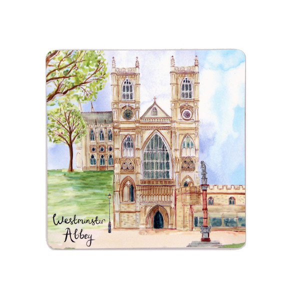 People of Westminster Abbey West Towers Coaster