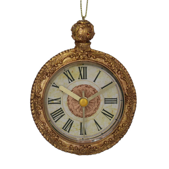 Gold Pocket Watch Resin Decoration