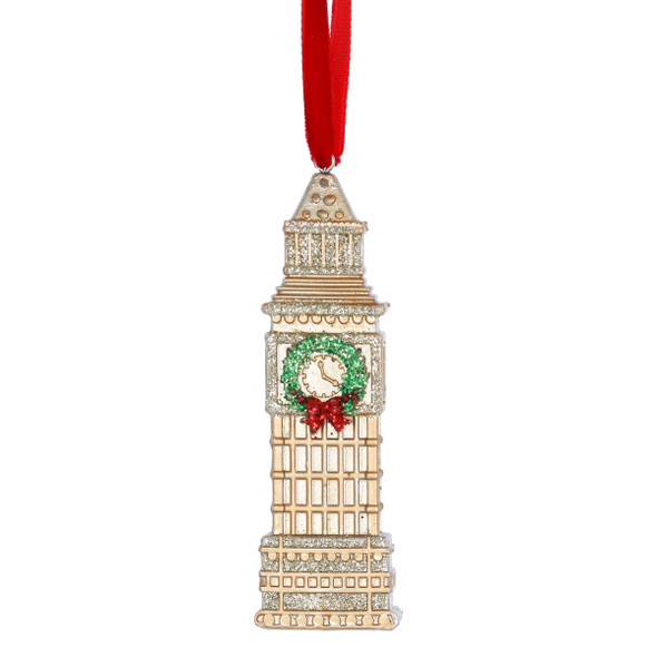 Gold Big Ben Resin Decoration