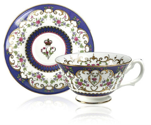 Queen Victoria Bone China Teacup & Saucer