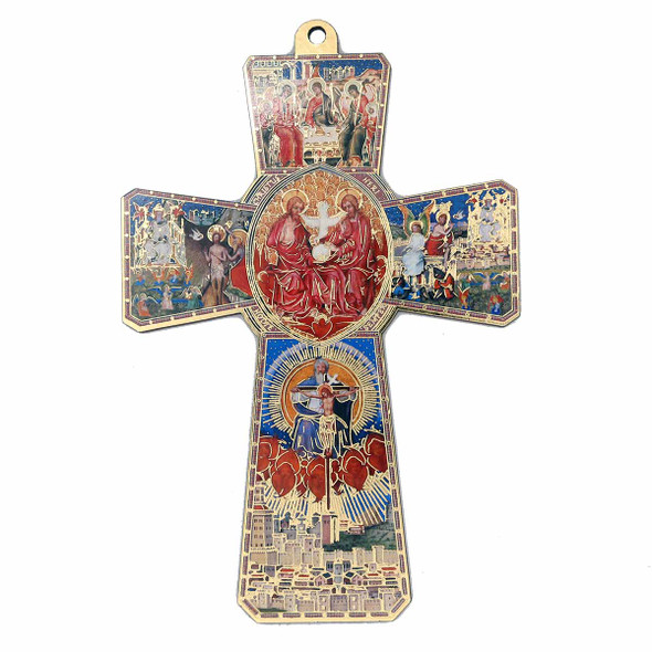 Holy Spirit Wooden Cross 14cm