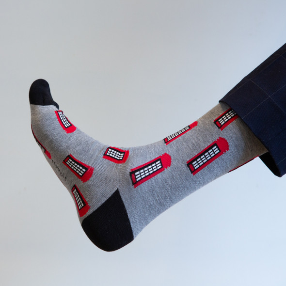 London Telephone Box Socks
