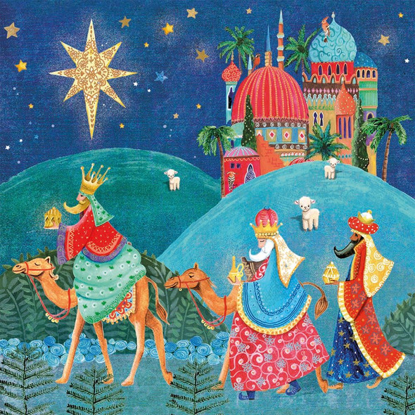 We Three Kings Christmas Cards Pack of 5