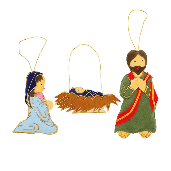 Nativity Set of 3 Decorations